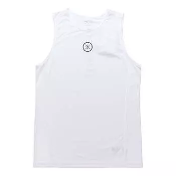 Спортивный топ Li-Ning Way Of Wade Graphic Tank 'White' AVSP085-2, белый