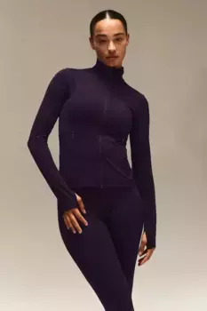 Спортивный топ на молнии от softmove H&M, фиолетовый