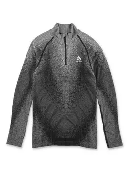 Спортивный топ на молнии Pow Blackcomb ODLO, черный