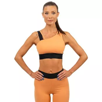 Спортивный топ Nebbia Assymetrical Elite Low Support, оранжевый