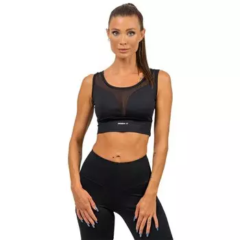 Спортивный топ Nebbia Mesh Performance Medium Support, черный