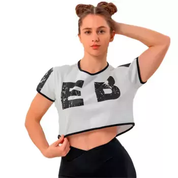 Спортивный топ Nebbia Oversized crop game on 610, белый