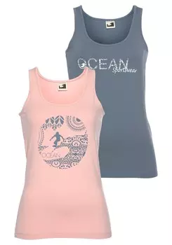 Спортивный топ Ocean Sportswear, цвет Anthracite/Light Pink