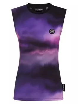 Спортивный топ Plein Sport, цвет Aubergine/Orchid/Dark purple