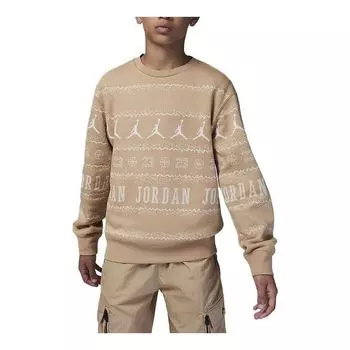 Спортивный топ (PS) Air Jordan MJ Holiday Fleece Crew Top 'Hemp' FV5658-200, желто-коричневый