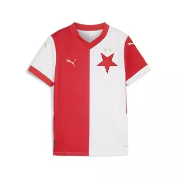 Спортивный топ PUMA Performance Shirt SK Slavia Praha 24/25, белый
