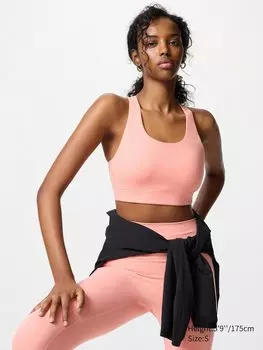 Спортивный топ с чашечкамиUniqlo, цвет 12 розовый