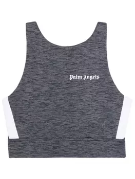 Спортивный топ с логотипом Palm Angels, серый