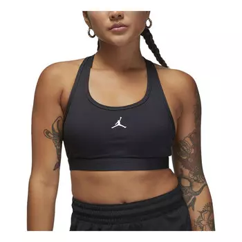Спортивный топ средней поддержки с подкладкой Jumpman Bra Air Jordan, черный