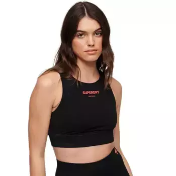 Спортивный топ Superdry Core Sport, черный
