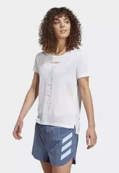 Спортивный топ Terrex Agravic Trail Adidas Terrex, белый