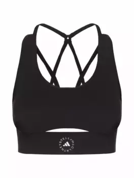 Спортивный топ TrueStrength Adidas by Stella McCartney, черный