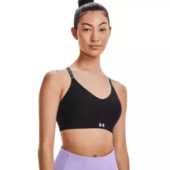 Спортивный топ Under Armour Infinity Covered low support, черный