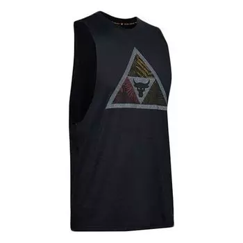 Спортивный топ Under Armour Project Rock Mana Tank Top 'Black' 1351589-001, черный