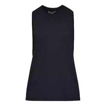 Спортивный топ Under Armour Sportstyle Left Chest Cut-Off Tank Top 'Black' 1329286-001, черный