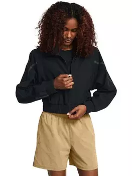 Спортивный топ Under Armour Unstoppable Crop Jacket, черный