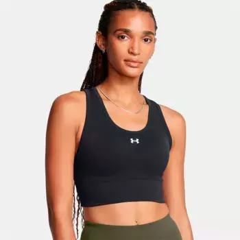 Спортивный топ Under Armour Vanish seamless medium support, черный