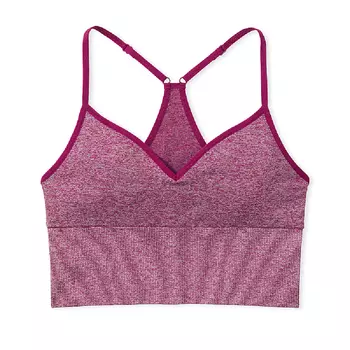 Спортивный топ Victoria's Secret Pink Seamless Scoop Neck, лиловый
