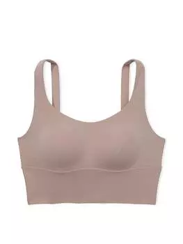 Спортивный топ Victoria's Secret VS Elevate Cross-Back Mesh, серо-бежевый