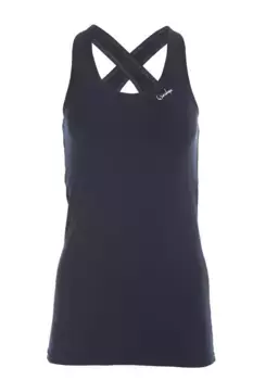 Спортивный топ Winshape "Tanktop WVR32", с откидной спинкой, синий