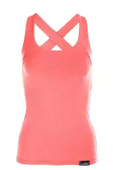 Спортивный топ Winshape "WVR25", с перекрестной спиной, коралловый
