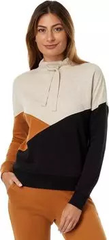 Спортивный трендовый пуловер PACT, цвет Wheat Heather/Camel/Black