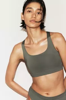 Спортивный верх бикини H&M, хаки
