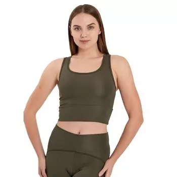 Спортивный верхний бюстгальтер для юниоров, мягкая, сверхкомфортная спортивная одежда без бирок WEAR SIERRA, зеленый