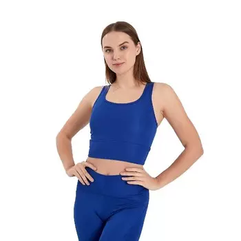 Спортивный верхний бюстгальтер для юниоров, мягкая, сверхкомфортная спортивная одежда без бирок WEAR SIERRA, синий