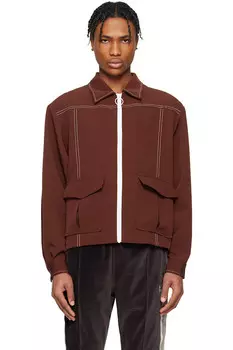 Спортивный жакет со строчкой Needles, коричневый