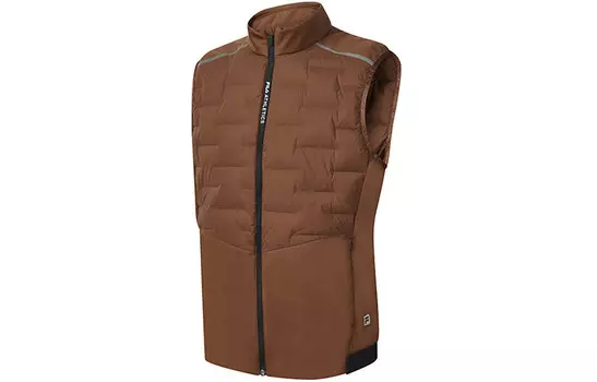 Спортивный жилет мужской кожаный коричневый Fila, цвет Leather brown
