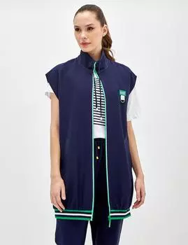 Спортивный жилет с низкими плечами Темно-синий Kayra