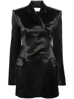Sportmax атласный пиджак Globale, черный