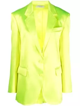 Sportmax блестящий блейзер, желтый