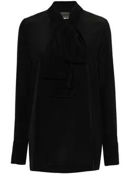 Sportmax блузка Elleni с V-образным вырезом, черный