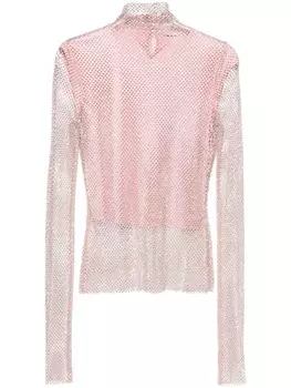 Sportmax многослойный топ с пайетками, фиолетовый