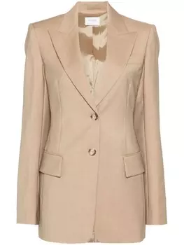 Sportmax однобортный блейзер, нейтральный цвет