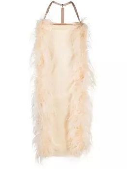 Sportmax платье миди с драпировкой, серый