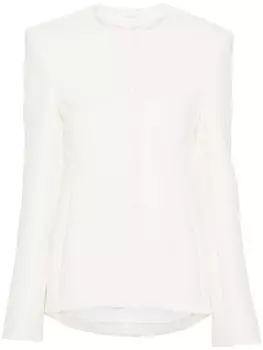 Sportmax приталенный жакет с вытачками, нейтральный цвет