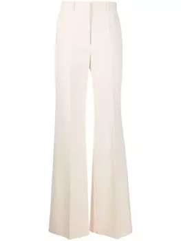 Sportmax расклешенные брюки, нейтральный цвет