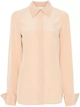 Sportmax шелковая рубашка, нейтральный цвет