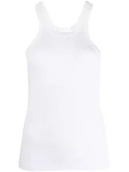 Sportmax топ в рубчик, белый