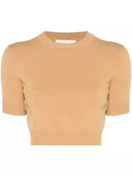 Sportmax укороченный джемпер Premier, нейтральный цвет