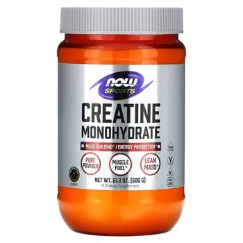Sports, Моногидрат креатина, 21,2 унции (600 г) Now Foods