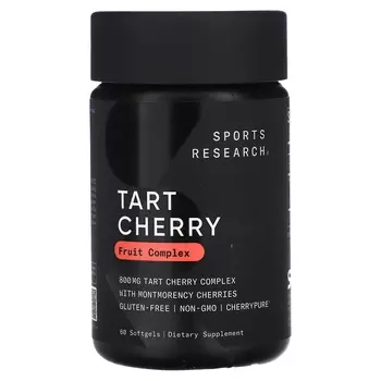 Sports Research Tart Cherry Fruit Complex 800 мг 60 мягких таблеток