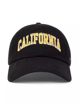Sporty & Rich California logo-embroidered cap, черный