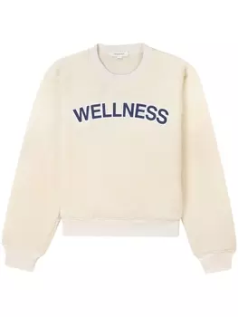 Sporty & Rich джемпер с нашивкой-логотипом, нейтральный цвет