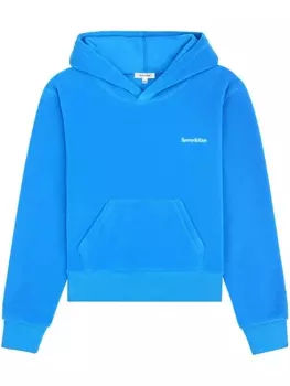Sporty & Rich флисовое худи с вышивкой, синий