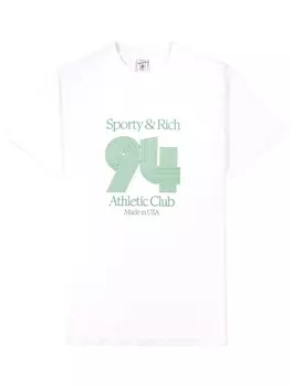 Sporty & Rich футболка 94 Athletic Club, белый