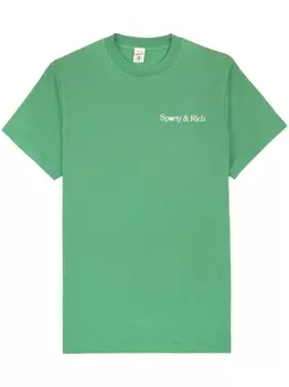 Sporty & Rich футболка Disco с логотипом, зеленый